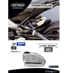 soporte para candado Artago Kit Integracion 32 silentblok Yamaha MT 09-15 Ref K2