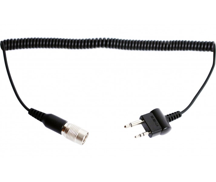 Cable de 2 vías de Radio Sena con conector recto para Midland y Icom Twin-pin co