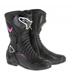 Botas Carretera Alpinestars Stella Smx-6 V2 Negro Fucsia Blanco