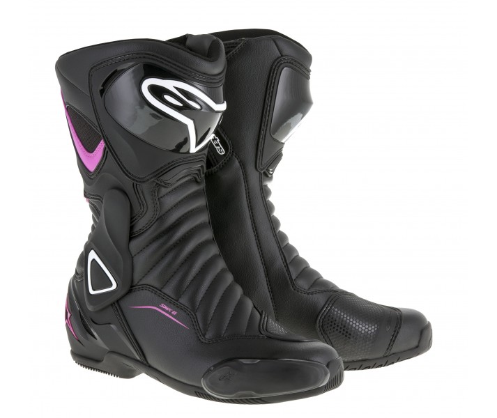 Botas Carretera Alpinestars Stella Smx-6 V2 Negro Fucsia Blanco