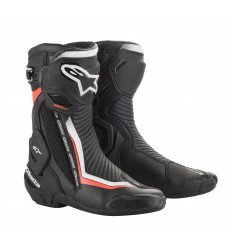 Botas Alpinestars Smx Plus V2 Boots Negro Blanco Rojo Fluor |2221019-1231|