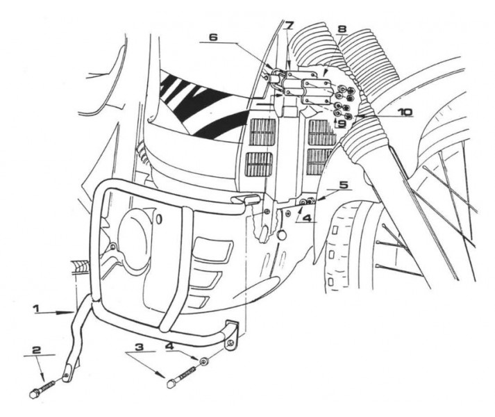 Defensas Motor Givi Honda Transalp Xlv 600 89 a 99 TN363