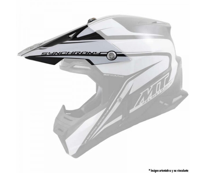 Visera Casco Mt Synchrony Crazy Blanco Brillo