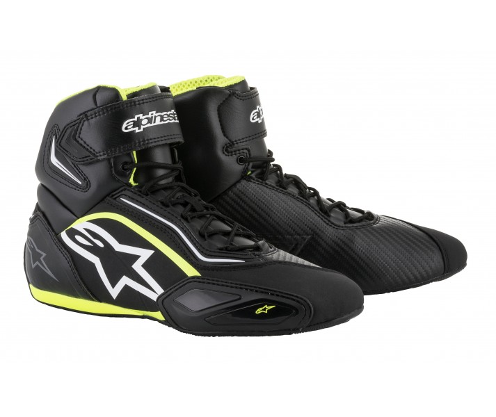 Botas Ciudad Alpinestars Faster-2 Negro Blanco Amarillo Fluor