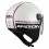 Casco NZI Capital2 Duo Visor Rid On Blanco Rosa Brillo |150300A057|