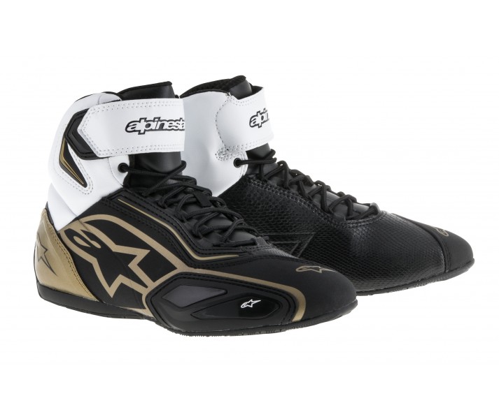 Botas Ciudad Alpinestars Stella Faster-2 Negro Blanco Oro