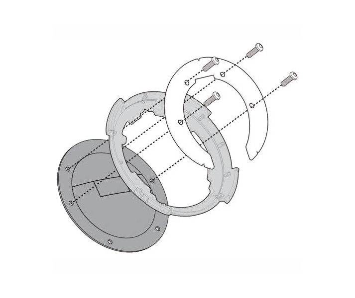 Kit adaptador Givi Tanklock para Suzuki |BF01|