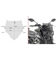 Cúpula Givi Para Yamaha Mt 09 17