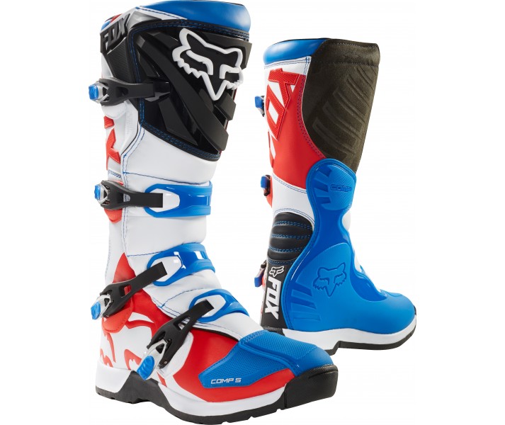 Botas Motocross Fox Comp 5 Boot Azul Rojo |16448-149|