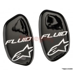 Tapas rodillera Alpinestars fluid knee brace negro metal Pulido |6952514-170-OS|