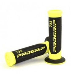 Par Puños Scooter PROGRIP BICOLOR Negro Amarillo Fluor |CA0732|