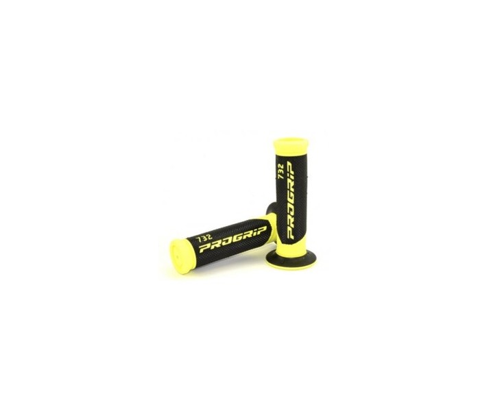 Par Puños Scooter PROGRIP BICOLOR Negro/Amarillo Fluor CA0732.NE/AMF 2016