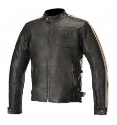 Chaqueta Alpinestars Charlie Leather Jacket Negro Beige Rojo|3108718-1831|