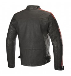 Chaqueta Alpinestars Charlie Leather Jacket Negro Beige Rojo|3108718-1831|