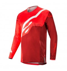 Camiseta Motocross Alpinestars Techstar Factory Jersey Rojo Burgundy|3761019-308