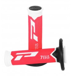 Par Puños Pro-Grip Cross Tricolor Blanco/ Rojo/Negro |CA0788.B/RO/N|