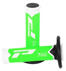 Par Puños Pro-Grip Cross Tricolor Blanco/Verde Fl/Negro |CA0788.B/VF/N|