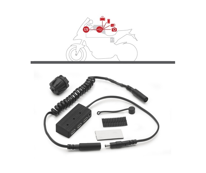 Kit Power Givi Hub P S110 Alimentacion Interna Bolsa Deposito S111