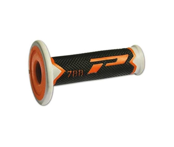 Par Puños Pro-Grip Cross Tricolor Naranja/Gris/Negro 2016