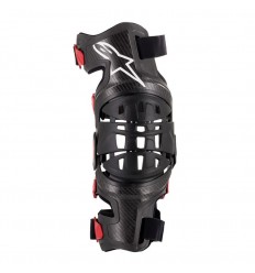 Rodillera Alpinestars Bionic-10 Carbon Knee Brace Derecha Negro Rojo|6500319-13|