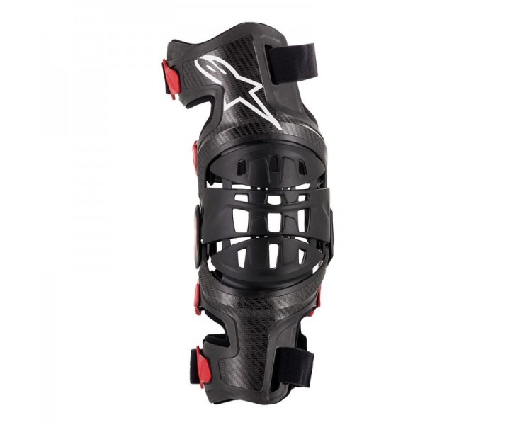 Rodillera Alpinestars Bionic-10 Carbon Knee Brace Derecha Negro Rojo|6500319-13|