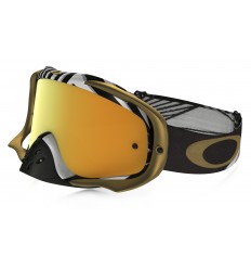 Máscara Oakley Crowbar Jeffrey Herlings Blanco/Dorado/24K Iridium |OO7025-32|