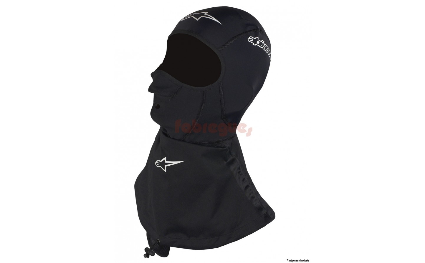 Braga Alpinestars Blurred Neck Tube Negro Blanco Rojo, 4759019-123