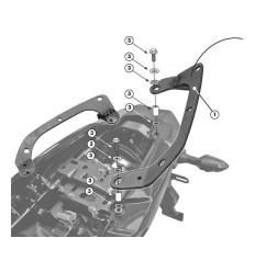 Anclaje Givi Especifico Sin Soporte 450Fz Kawasaky Versys 650 10 A 11