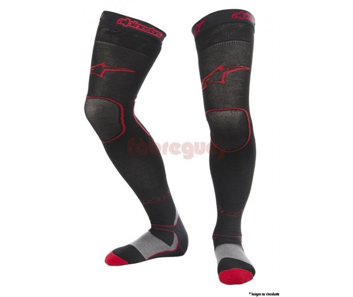 Calcetines motocross alpinestars largos mx negro rojo 2016 |4705015-13|