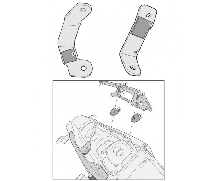 Anclaje Givi Especifico Sin Soporte 1127Fz Honda Integra 750 14