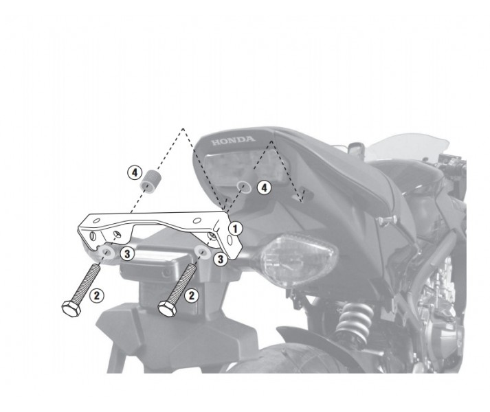 Anclaje Givi Especifico Sin Soporte 1137Fz Honda Cbf/Cbrf 650 14