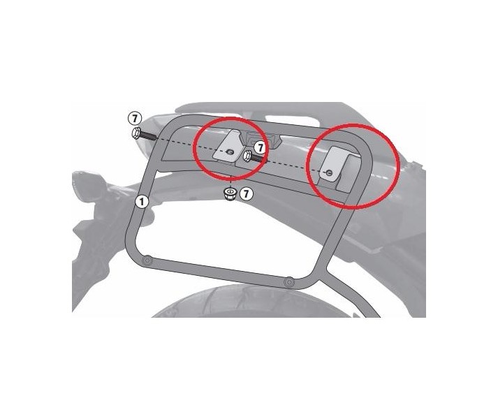 Anclaje Givi Especifico Sin Soporte 1146Fz Honda Ncx 750 16