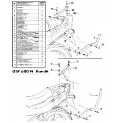 Anclaje Givi Monorack Para M3 MM Suzuki Bandit GSF S 600 1200 96 A 99