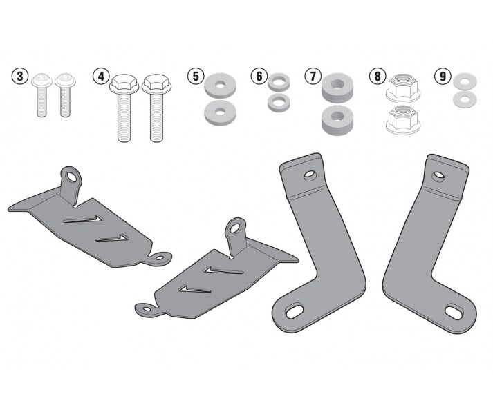 Anclaje Givi Especifico Sin Soporte 2118Fz Yamaha Mt 07 14