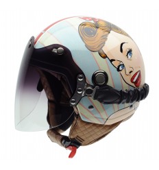 Casco NZI Jet Tonup Visor Graphics Chica Bonita |050325G951|