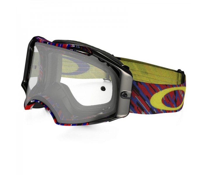 Máscara Oakley Airbrake Rain Of Terror Rojo / Azul / Amarillo