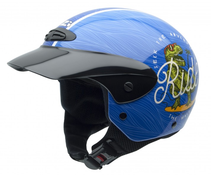 Casco NZI Single Jr Graphics Peak Dinoride Brillo |050272A058|