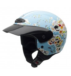 Casco NZI Single Jr Graphics Peak Mapamundi Brillo |050272A059|