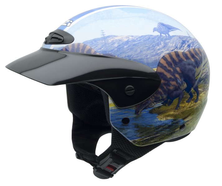 Casco NZI Single Jr Graphics Peak Rex Brillo |050272A060|