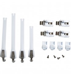 Recambio Bota Fox Instinct Strap Kit (8Pc) Blanco Plata |20365-548|