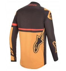 Camiseta Alpinestars Racer Tech Compass Negro Naranja |3762120-14|
