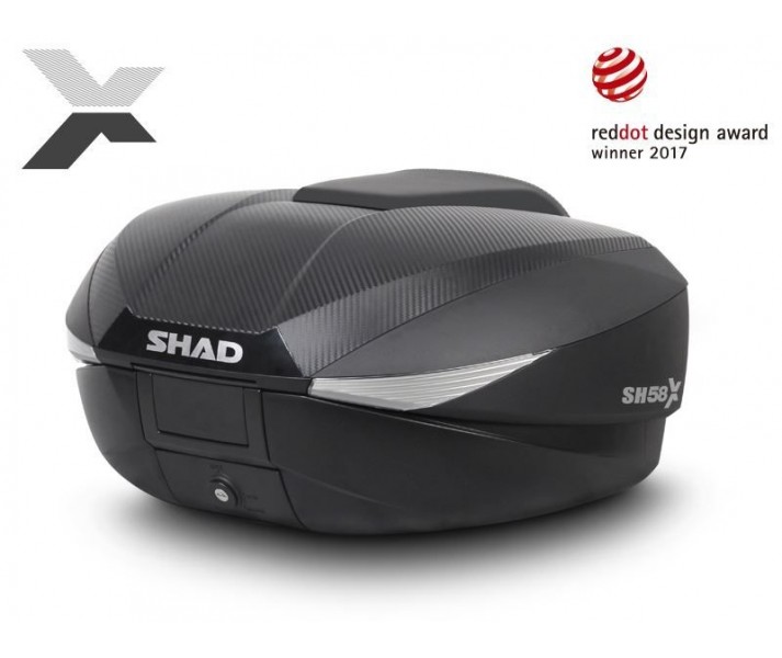 Baúl Moto Expandible SHAD SH58X Carbono Premium |D0B58206|