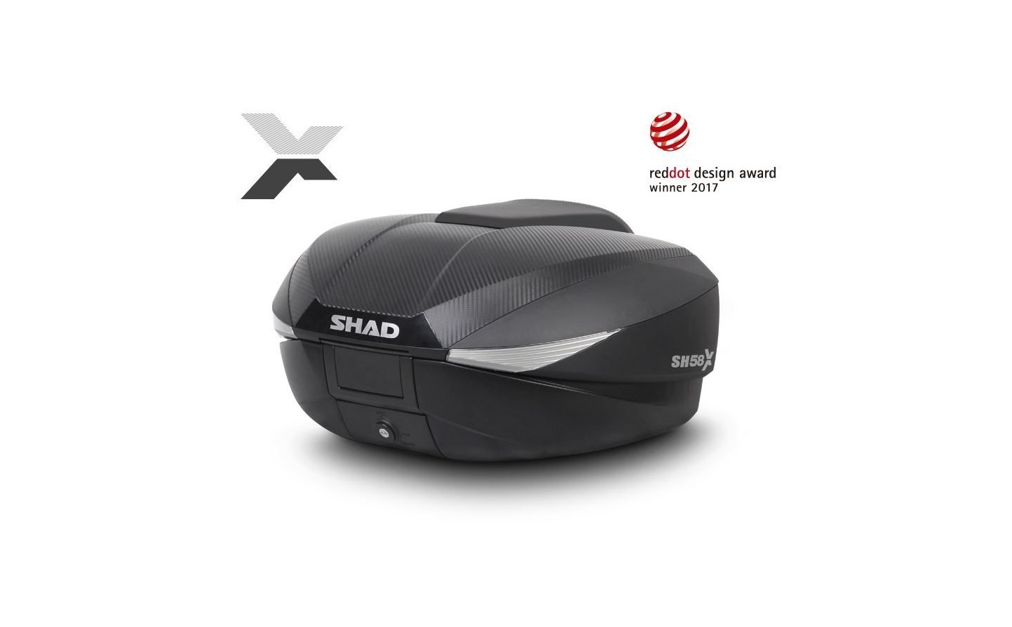 Baúl para moto Shad SH39 carbón