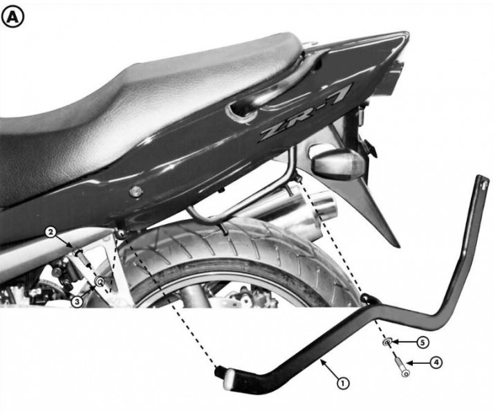 Anclaje Givi Monorack Para M3 MM Kawasaki Zr7 S 750 99 A 04