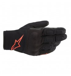 Guantes Alpinestars S Max Drystar Negro Rojo Fluor |3527620-1030|