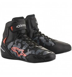 Botas Alpinestars Faster 3 Negro Gris Camo Rojo |2510219-9003|