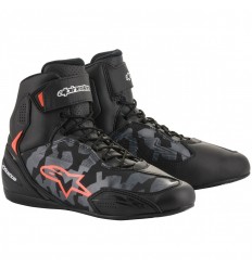 Zapatillas Alpinestars Faster 3 Negro Gris Camo Rojo |2510219-9003|