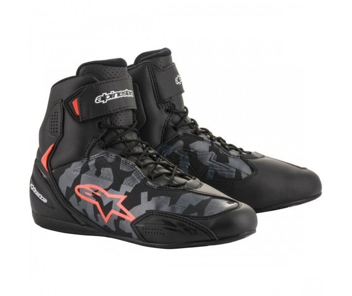 Botas Alpinestars Faster 3 Negro Gris Camo Rojo |2510219-9003|