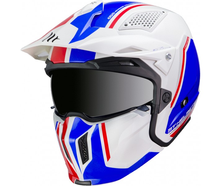 Casco Jet MT StreetFighter Twin B7 Azul Perla |12726131705|