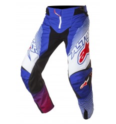 Pantalones Motocross Alpinestars Techstar Factory Pants Azul Blanco Rojo 2017 |3